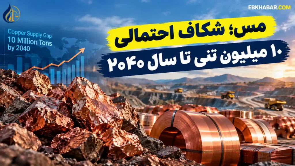 مس؛ شکاف احتمالی ۱۰ میلیون تنی تا سال ۲۰۴۰