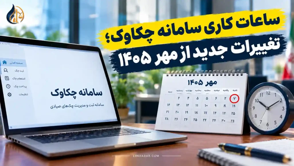 ساعات کاری سامانه چکاوک؛ تغییرات جدید از مهر ۱۴۰۵