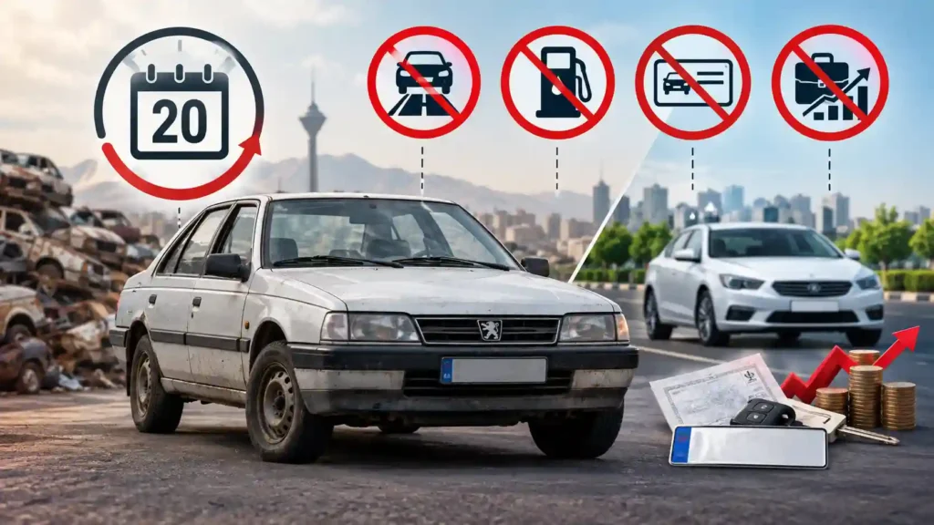 خودروهای مدل ۱۳۸۵ مشمول چه محدودیت هایی می شوند؟